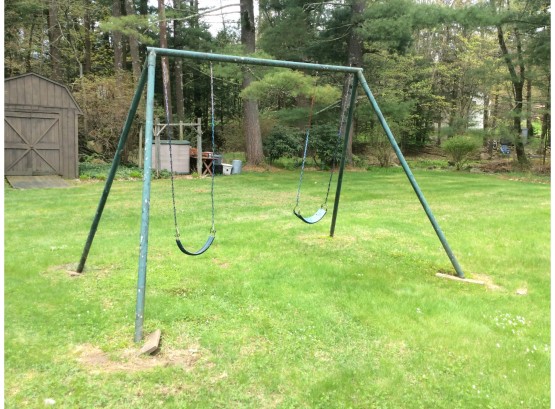 Vintage Solid Swing Set From Schoolhouse YOU DISASSEMBLE AND MOVE