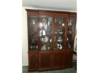 Vintage Mahogany Baker Furniture Co. 2 Piece Hutch* Contents Not Included