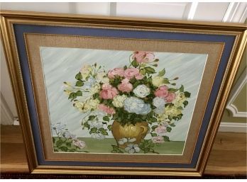Gorgeous Fabulously Detailed Floral Oil Painting