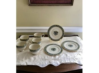 Lenox “ The Autumn “  Coffee Cups, Tea Cups And Saucers And Bread Plates