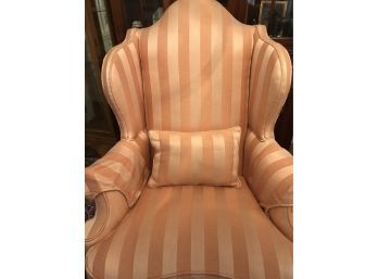 Very Expensive Beacon Hill Custom Upholstered Wingback Chair 1 Of 2