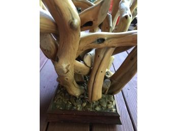 Amazing Faux Driftwood Accent Table