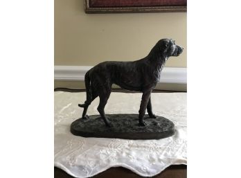 Metal Irish Wolfhound Statue From Ireland