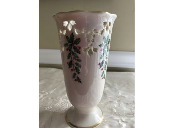 Beautiful Lennox Holiday Pattern Vase