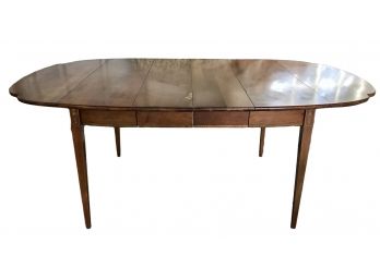 Vintage Hitchcock Wood Drop Leaf Dining Table With Beautiful Details And Floral Stenciling