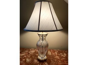 Beautiful Waterford Crystal Rare Patterned Lamp