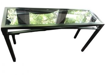 Heavy Black Metal Console Table
