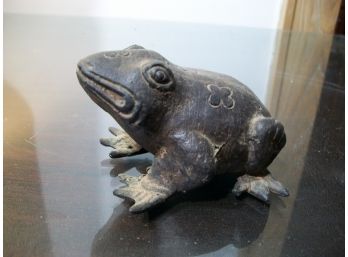 Antique ? Vintage ? Bronze Frog Figure - Great Patina - Has Good Age