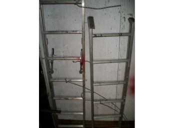 Two Sections Of Aluminium Ladder - Great Condition