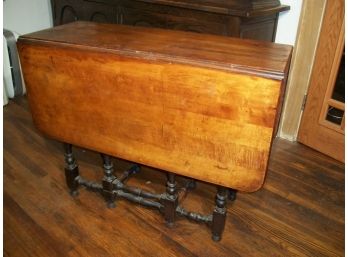 Antique Gateleg Table W/Drawer - Needs A Little Help - Larger Size