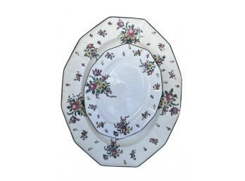 Old Leeds Sprays Royal Doulton China Serving Platters