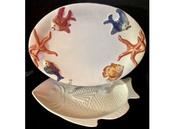 Pair Of Designer Seafood Platters (Valued $350+)