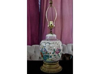 Antique Asian Porcelain Table Lamp (VALUED $400+)