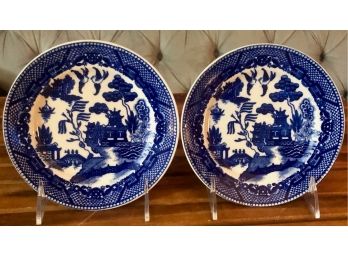Japanese 'Willow' Pattern Cabinet Plate