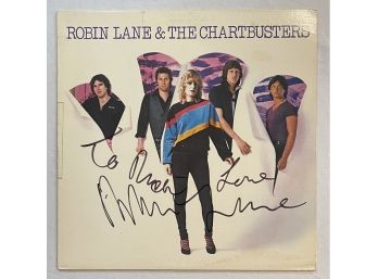 Robin Lane& The Chartbusters Self Titled BSK3424 Autographed On Front VG NO COA