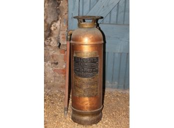 Vintage Copper Badger's Fire Extinguisher