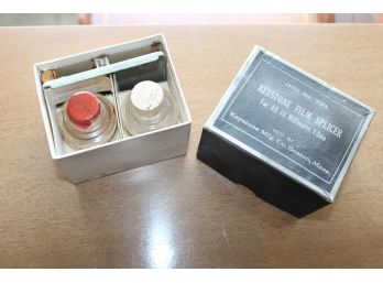 Antique 16 Mm Keystone Film Splicer In Box