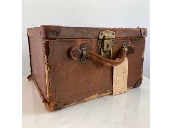 Antique Leather Wrapped Travel Case