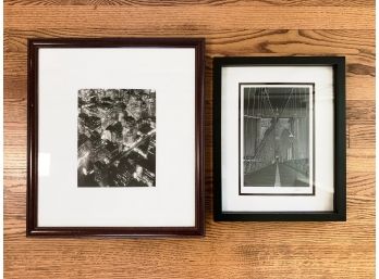 Berenice Abbott (American, 1898-1992) 'The Night View' C. 1936 Framed Print & Signed Brooklyn Bridge Print