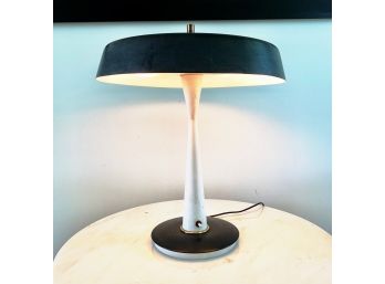 Gaetano Sciolari Italian Mid-Century Lamp With Metal Shade