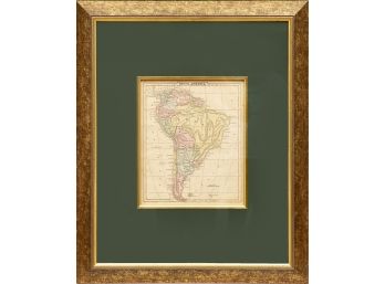 Framed Map Of South America