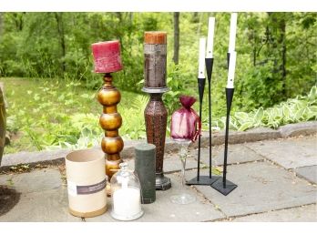 Assorted Candles Holders