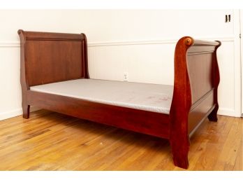 Twin Wooden Sleigh Bed