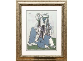 Framed Picasso 'The Thinker'
