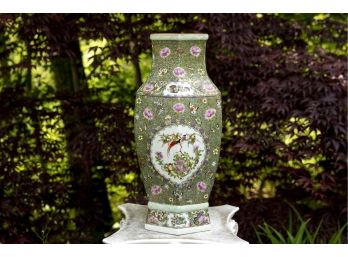 Exquisite Green Asian Vase