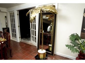 Unique 6’ Brass Palm Lamp