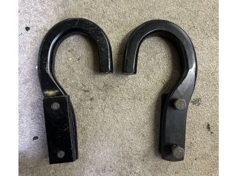 Pair Of Black Bolt- On Tow Hooks