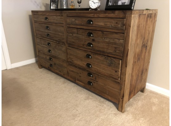 AWESOME Distressed Wood Look Chest Of Drawers