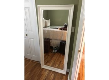 White Wooden Full Length Mirror