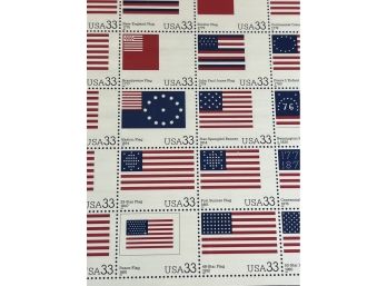 US Stamp 2000 Stars And Stripes Full Stamp Sheet Of 20- 33 Cent - Scott #3403