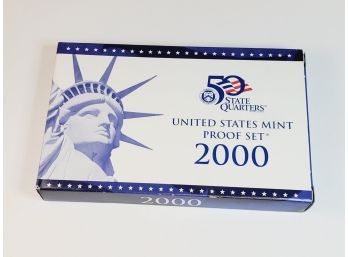 Complete 2000 United States Proof Set With State Quarters