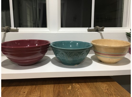 3 Vintage Bowls