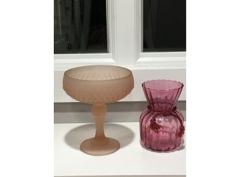Candy Dish And Vase