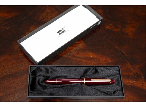 Mont Blanc Bordeaux Ballpoint Pen In Original Box