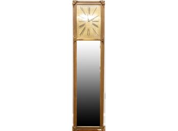 Waltham Art Deco Sofa Gold Gilt Wall Clock With Mirror