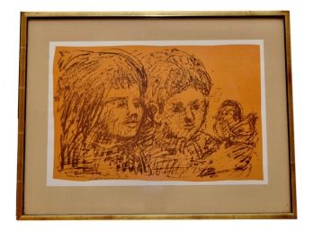 Signed Irwin Rosenhouse (American, 1924-2002) Framed Lithograph (RETAIL $350-$800)