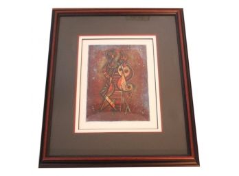 Signed 1990 Trial Proof Framed French 'Les Amants' ('The Lovers')