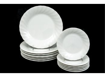 Sheffield Bone White China Dinner And Bread And Butter Plates