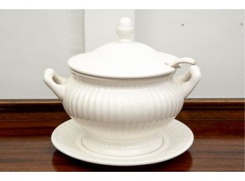 Soup Tureen With Under Plate And Ladle