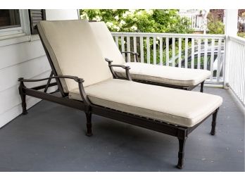 Pair Of Two Frontgate Chaise Loungers