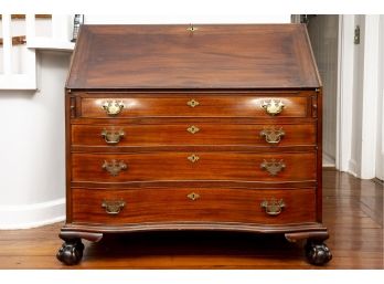 Mahogany Governor Winthrop Desk With Ball And Claw Feet