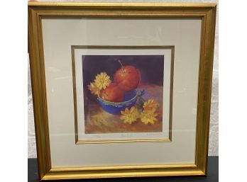 'Blue Bowl' Litho Pencil Signed By Whatmore