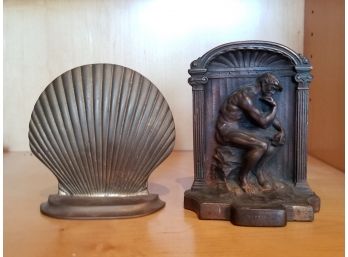 Bronze And Brass Bookends