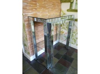 Vintage Mirrored Console Table