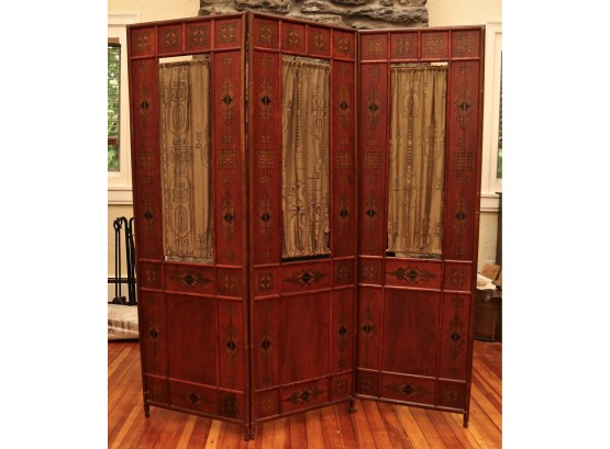 Vintage Chinese Folding  Screen