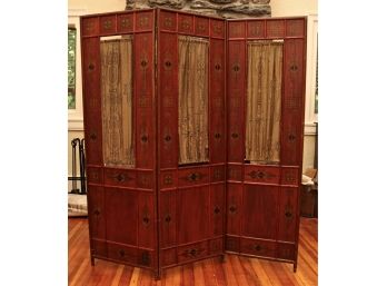 Vintage Chinese Folding  Screen
